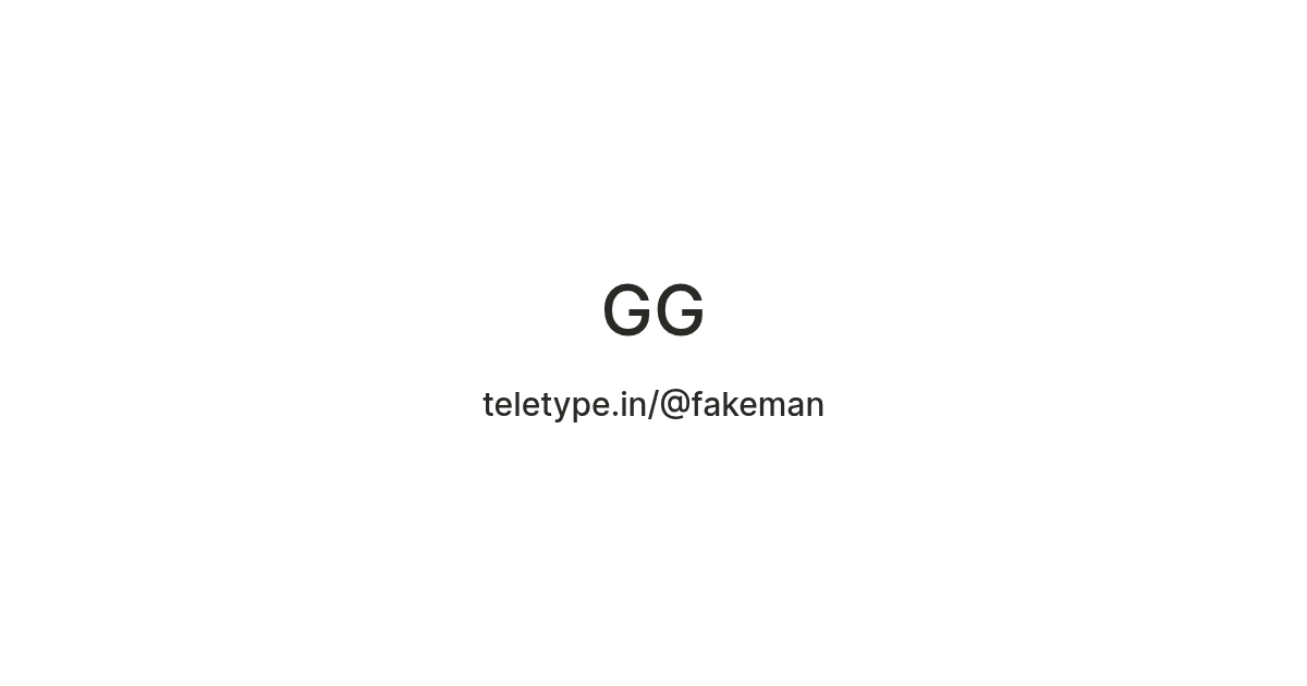 GG — Teletype