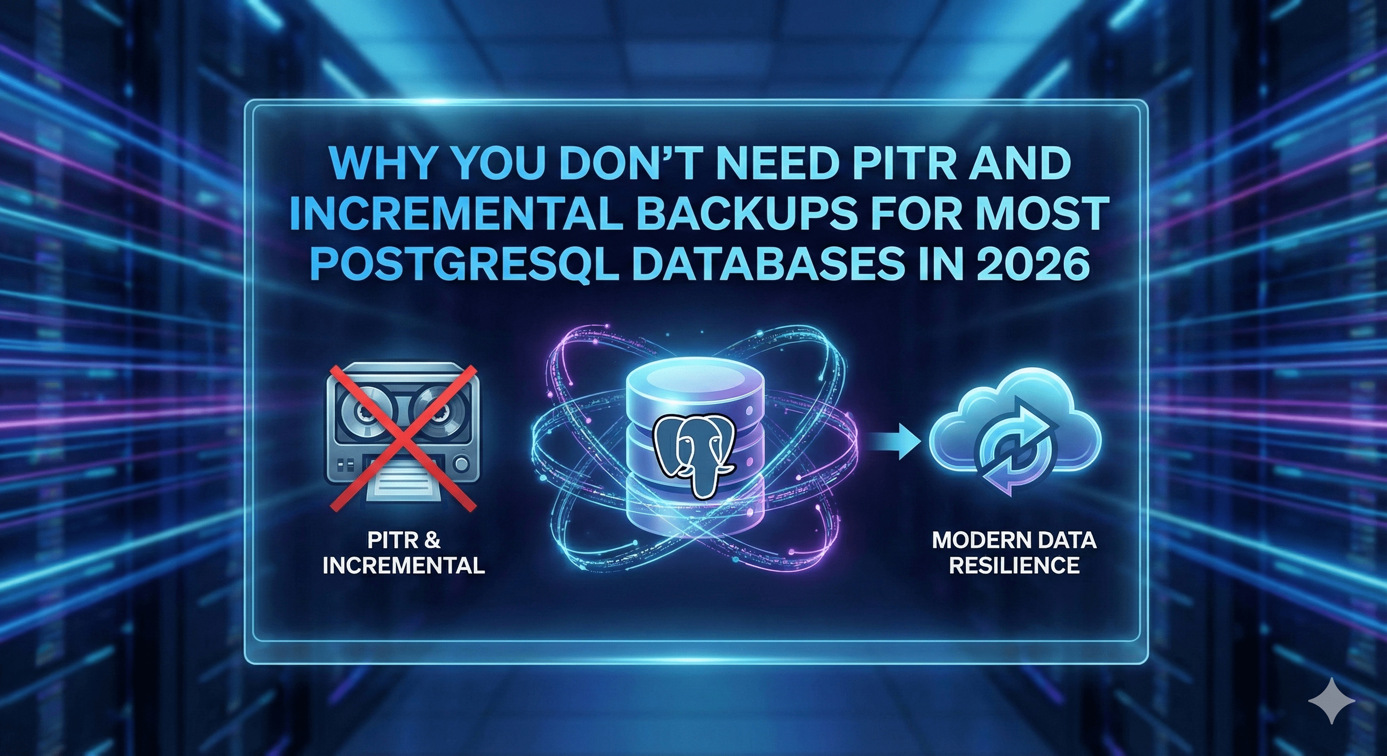 Why you don't need PITR and incremental backups for most PostgreSQL ...