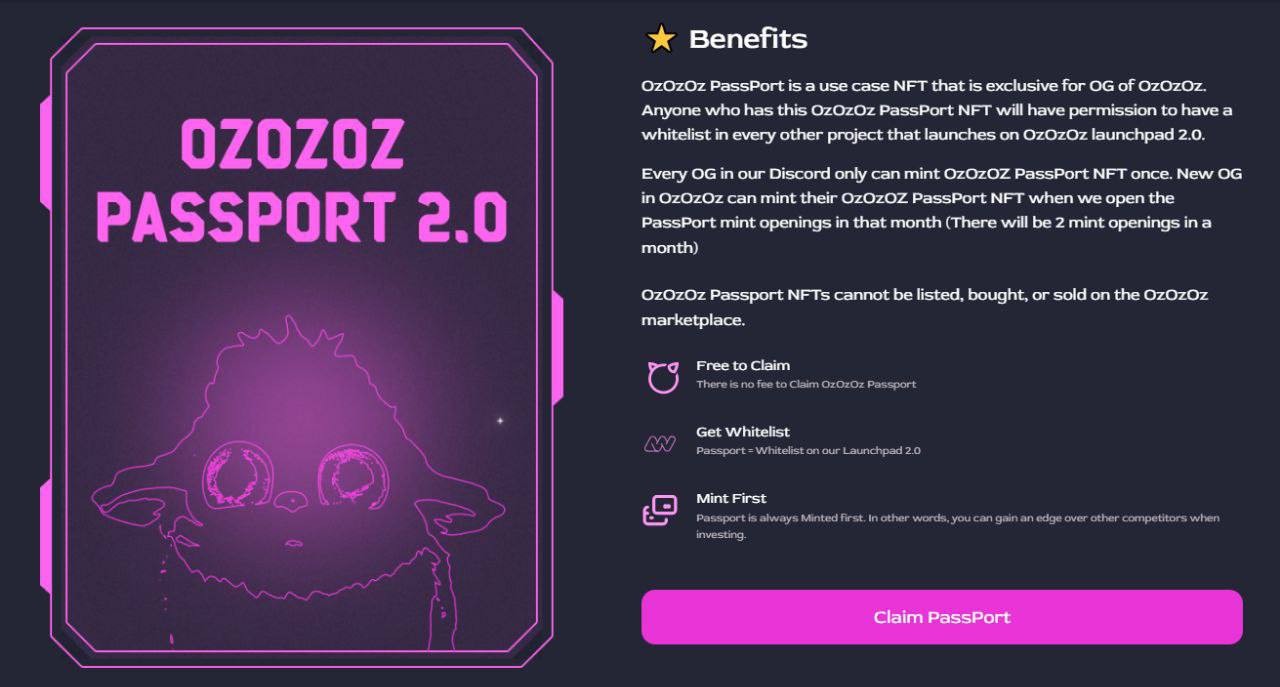 Получаем NFT PassPort от маркетплейса OzOzOz — Teletype