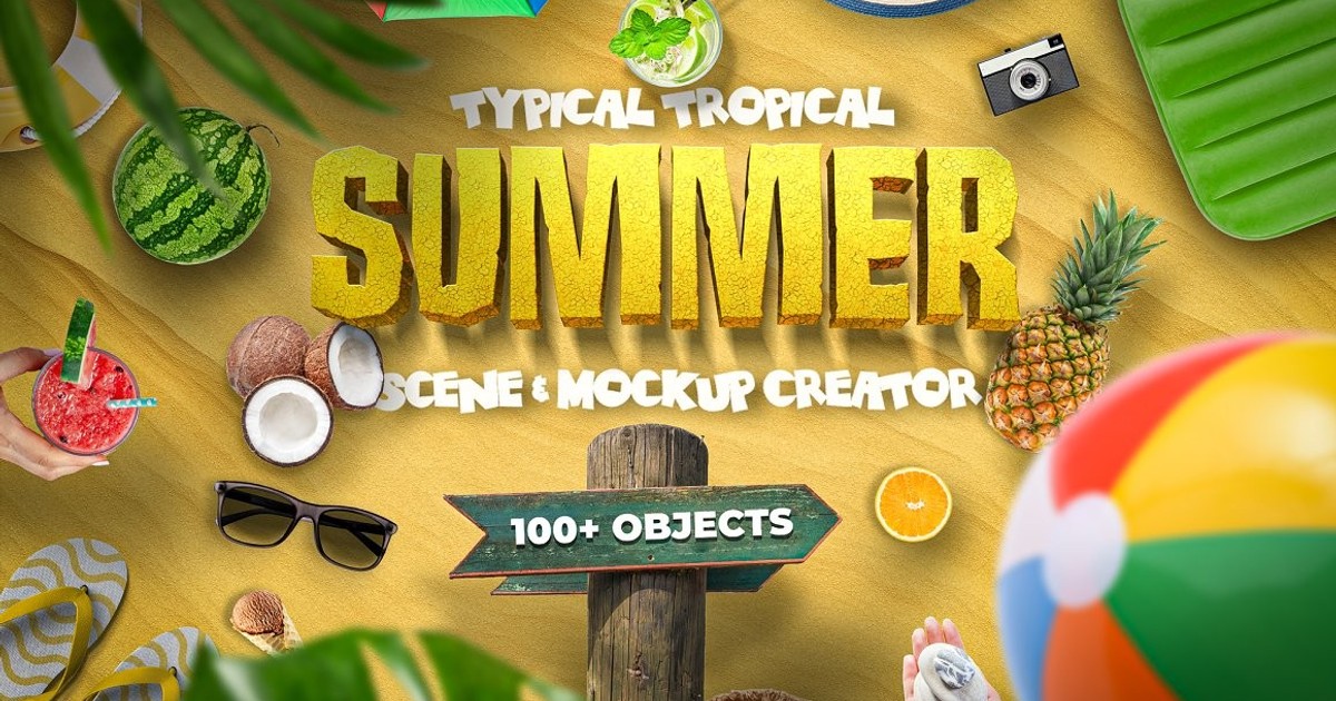 Summer Scene and Mockup Creator — Teletype