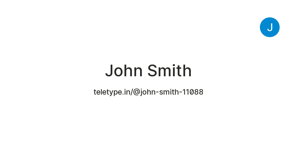 John Smith — Teletype