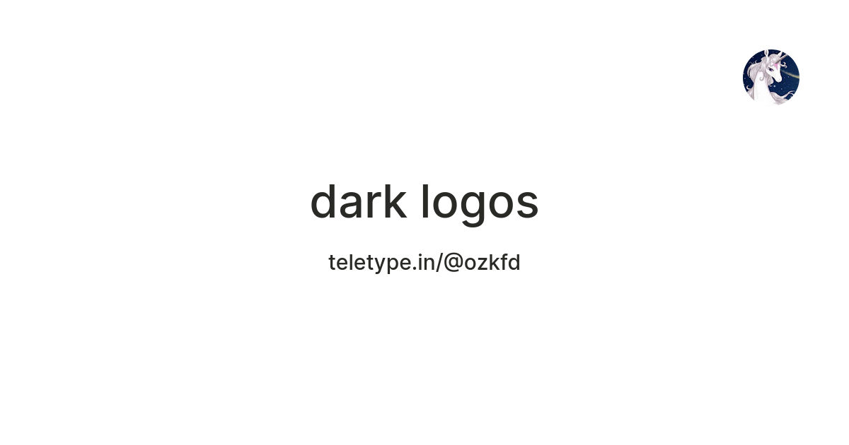 dark logos — Teletype