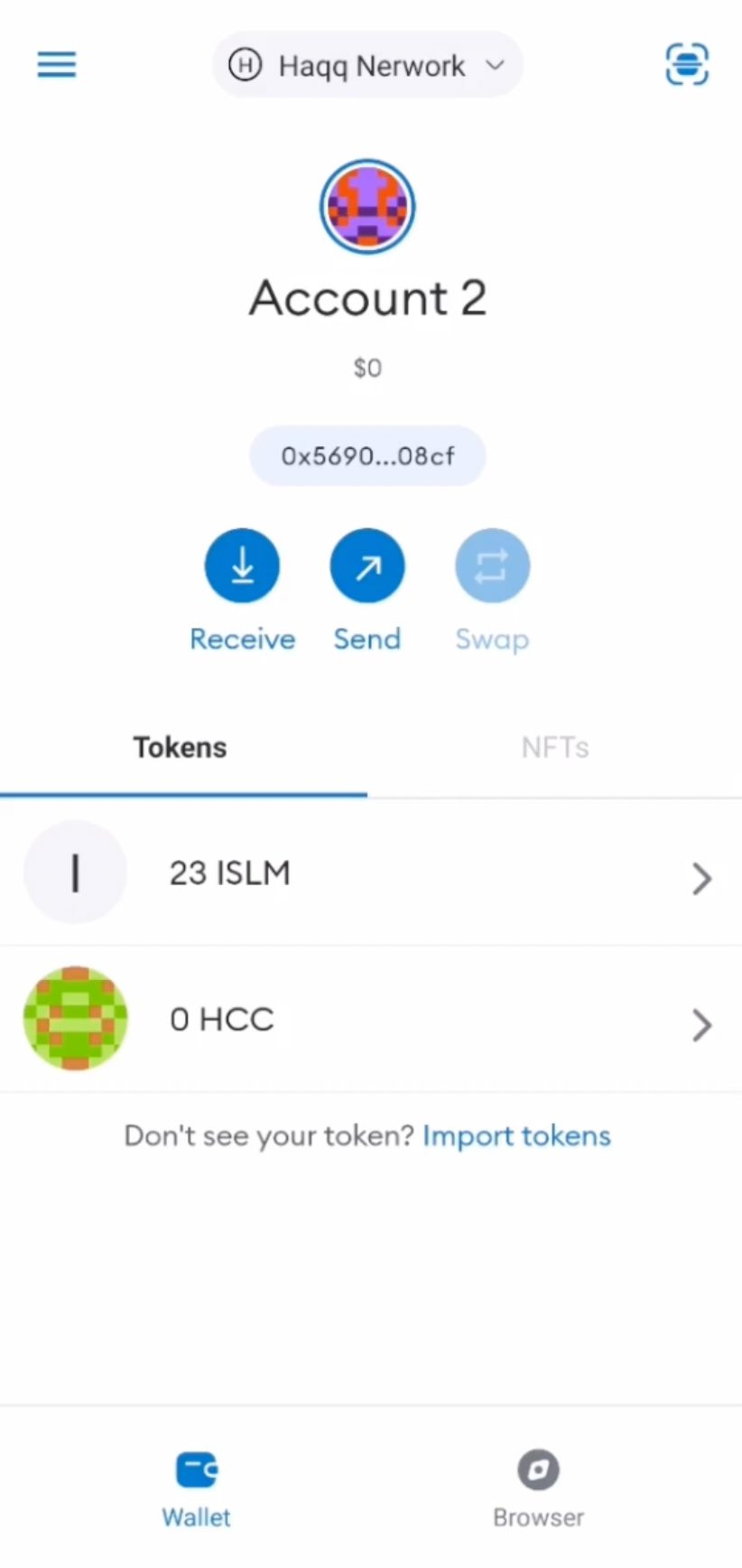 How to buy tokens HCC using Metamask Wallet