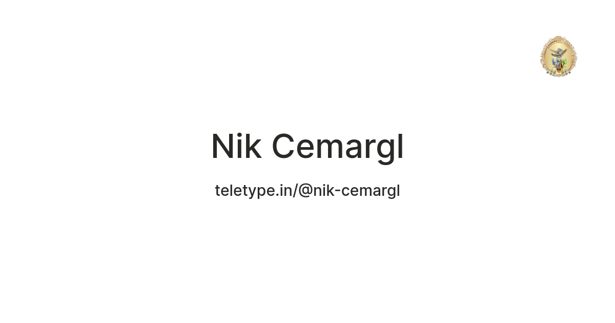 Nik Cemargl — Teletype