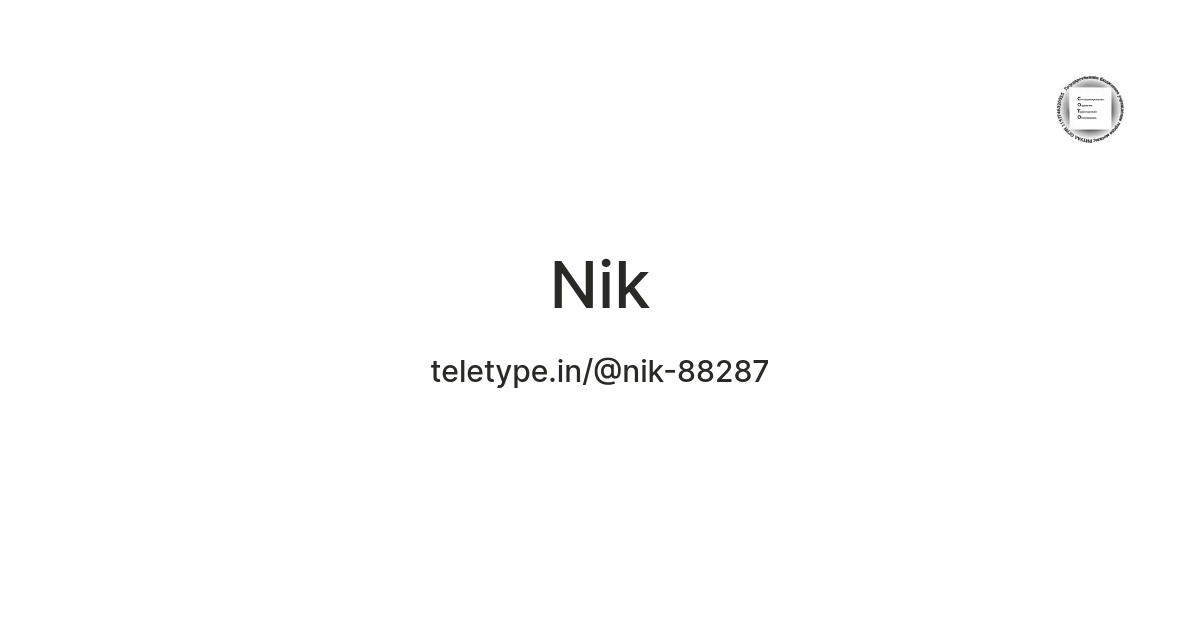 Nik — Teletype