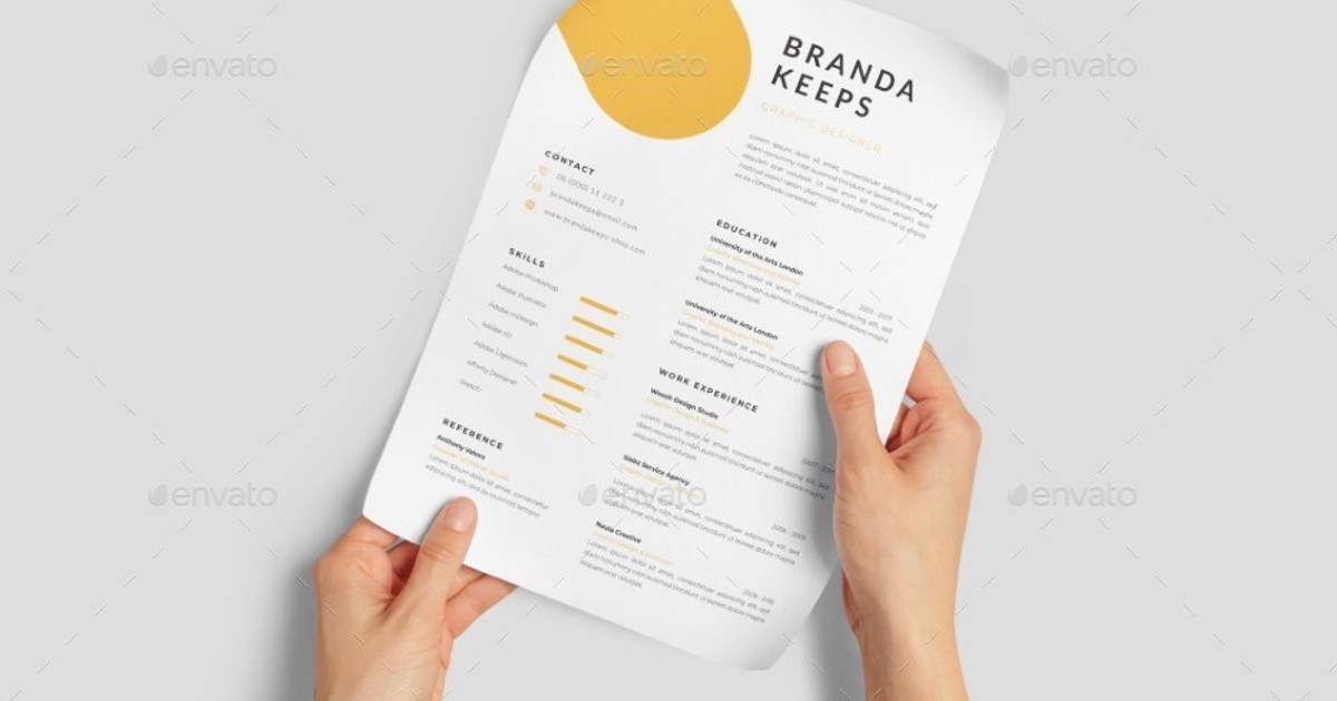 A4 Paper in Hands Mock-up — Teletype