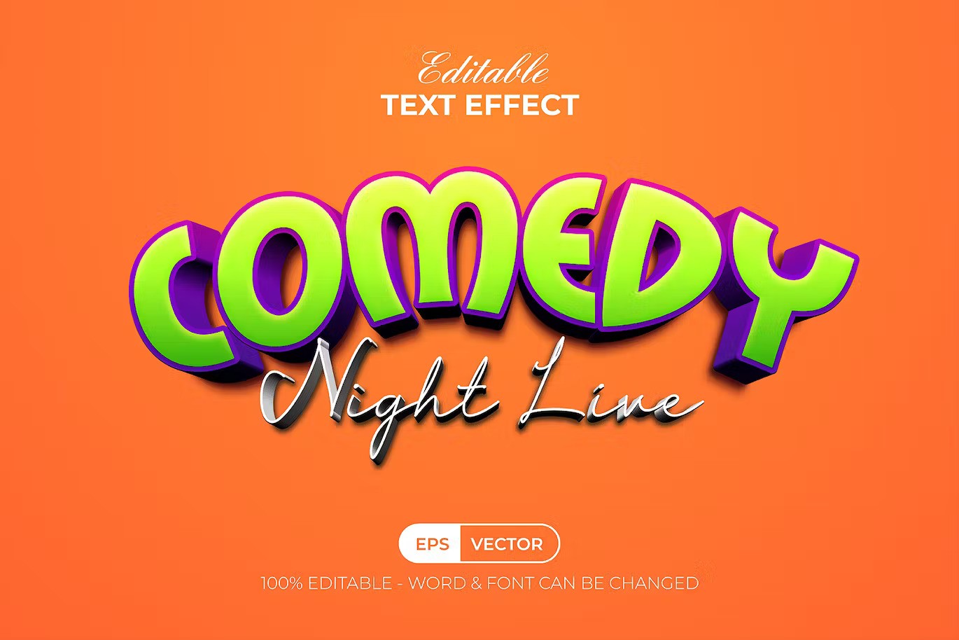 8 3D Text Effect Style — Teletype