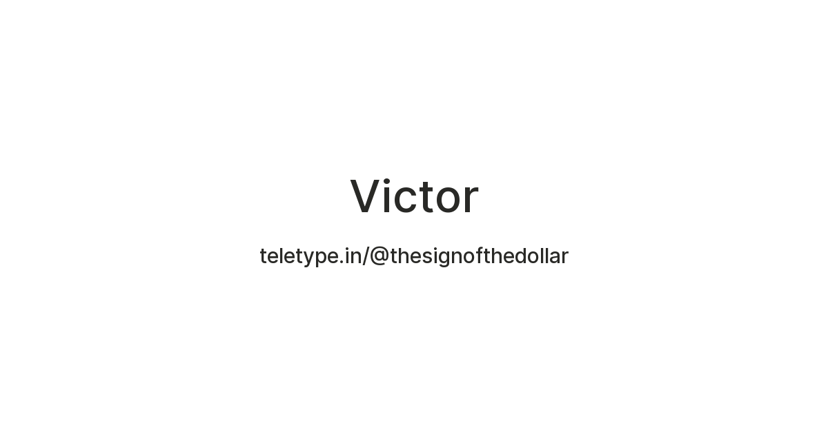 Victor — Teletype