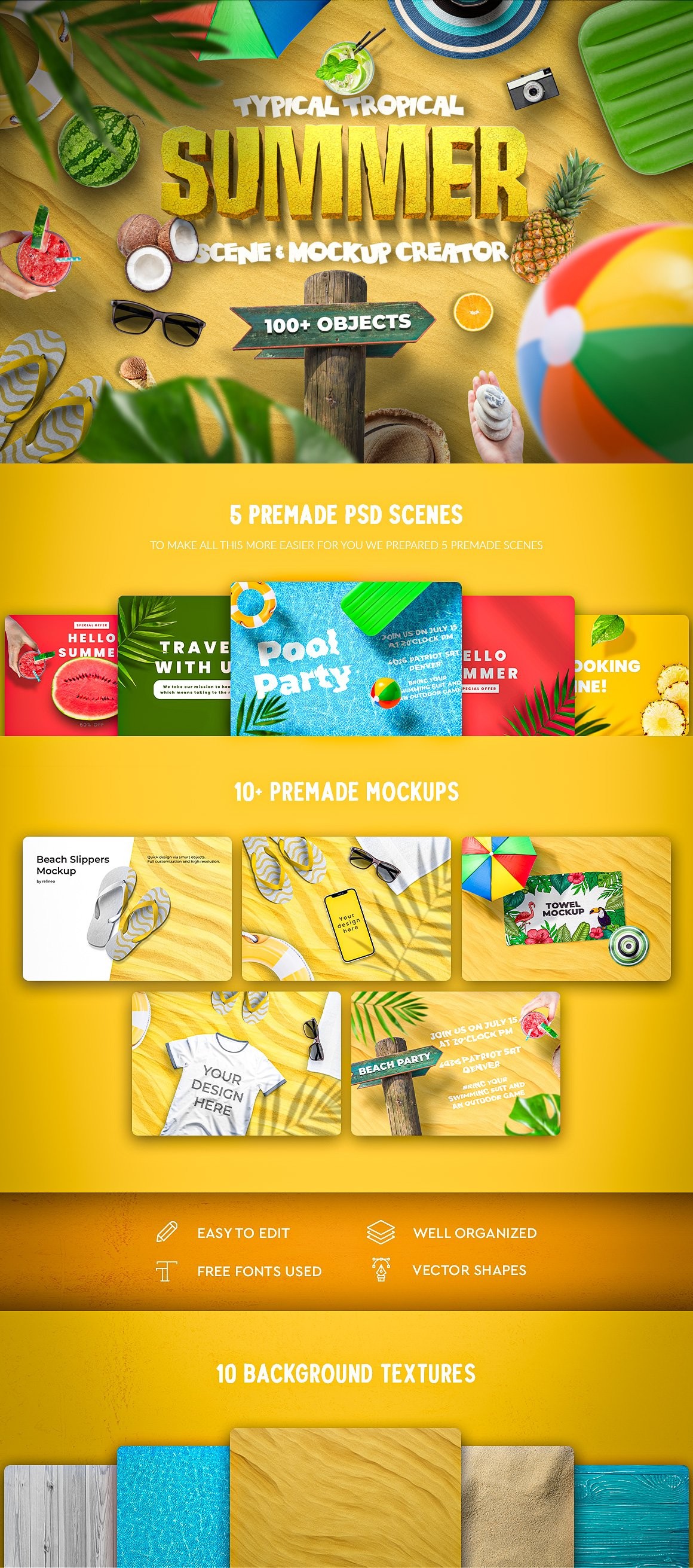 Summer Scene and Mockup Creator — Teletype