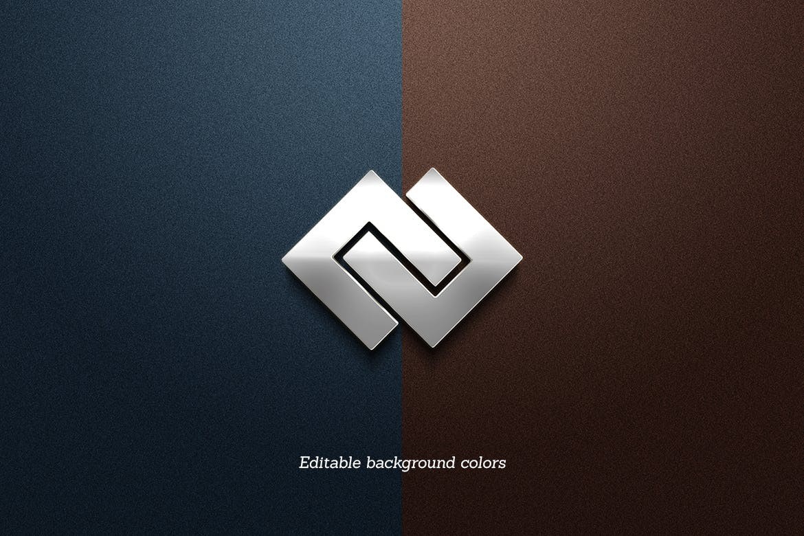Gold & Silver Logo Mockup — Teletype