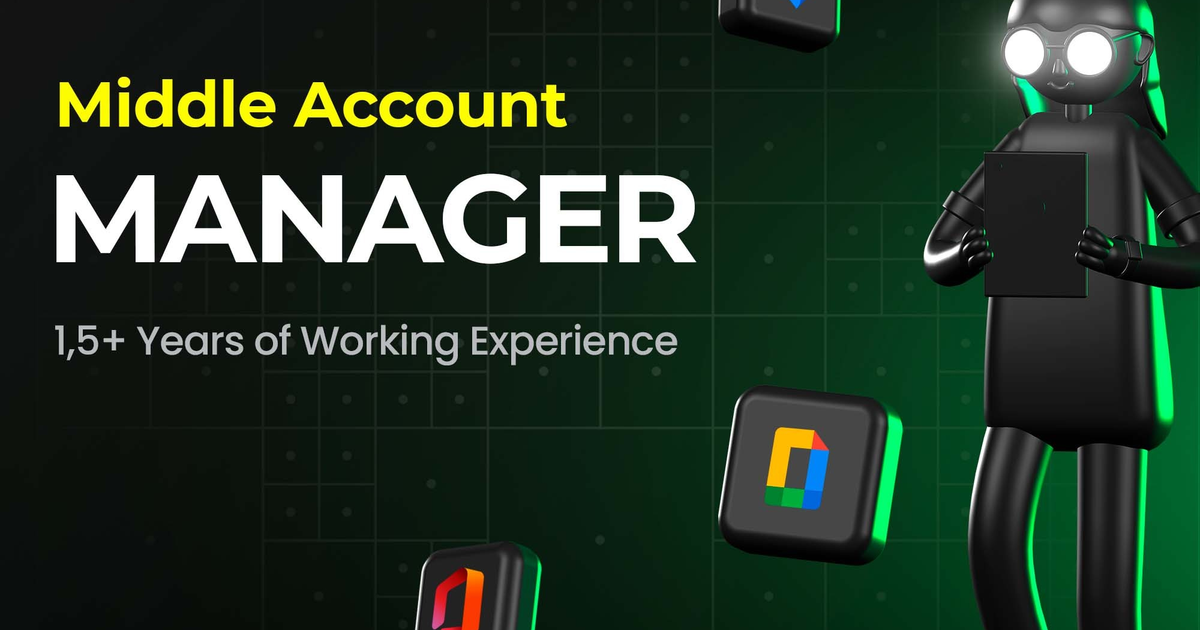 MIDDLE ACCOUNT MANAGER WANTED 💥 — Teletype