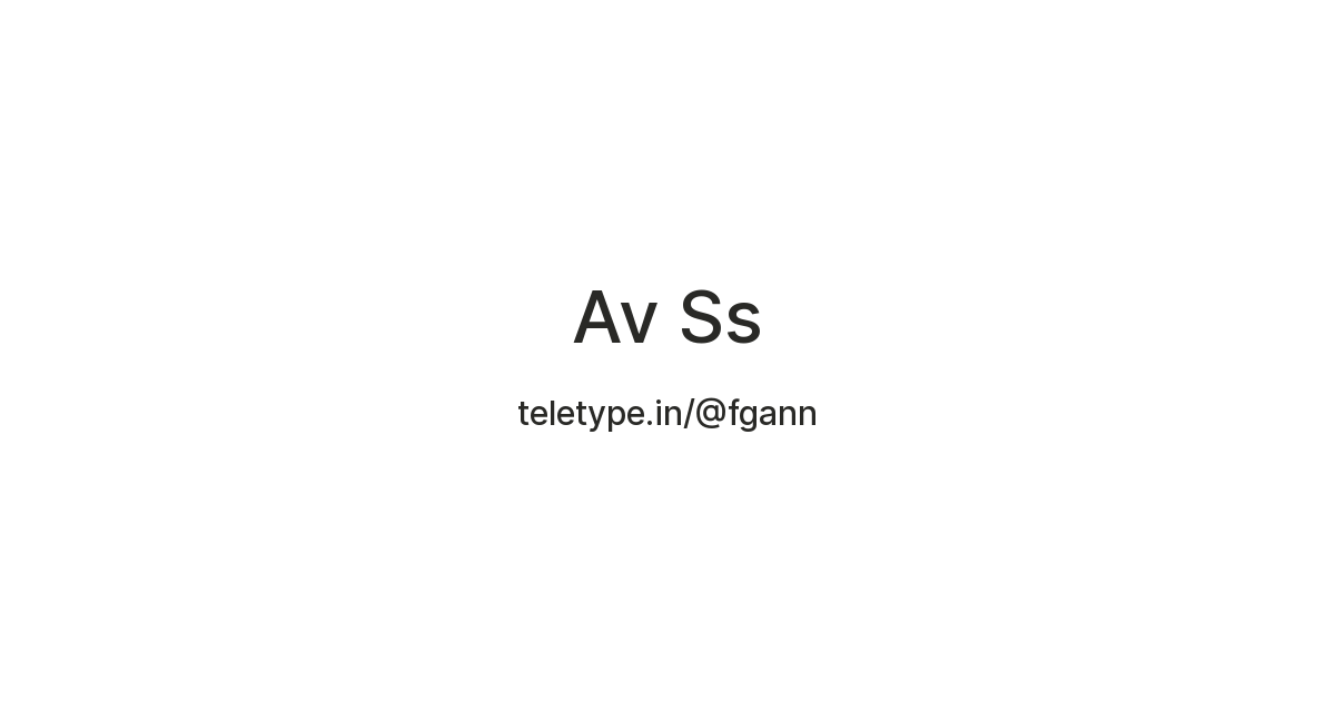 Av Ss — Teletype