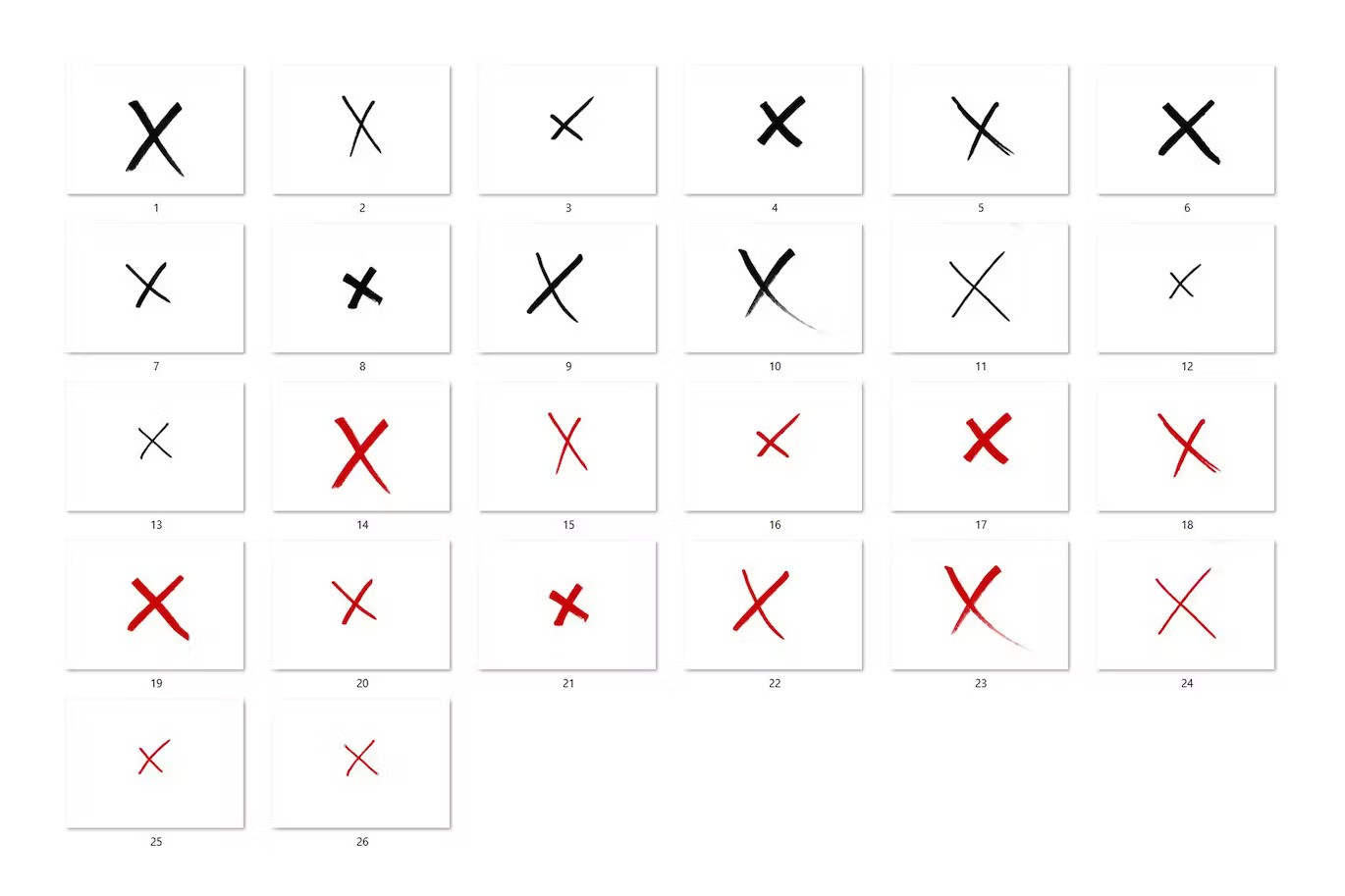 25 Marker Cross Overlay HQ — Teletype