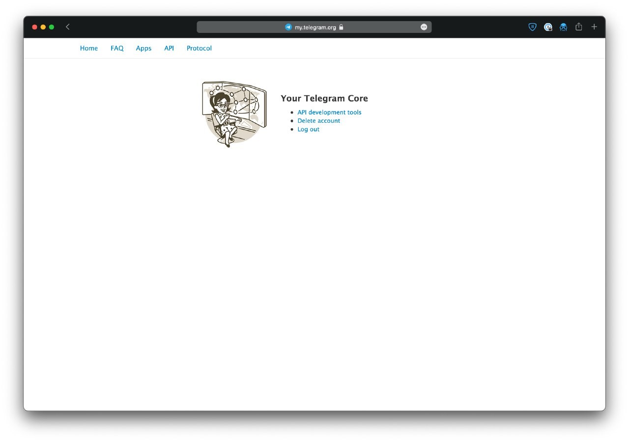 Получение Telegram API ID / Hash — Teletype