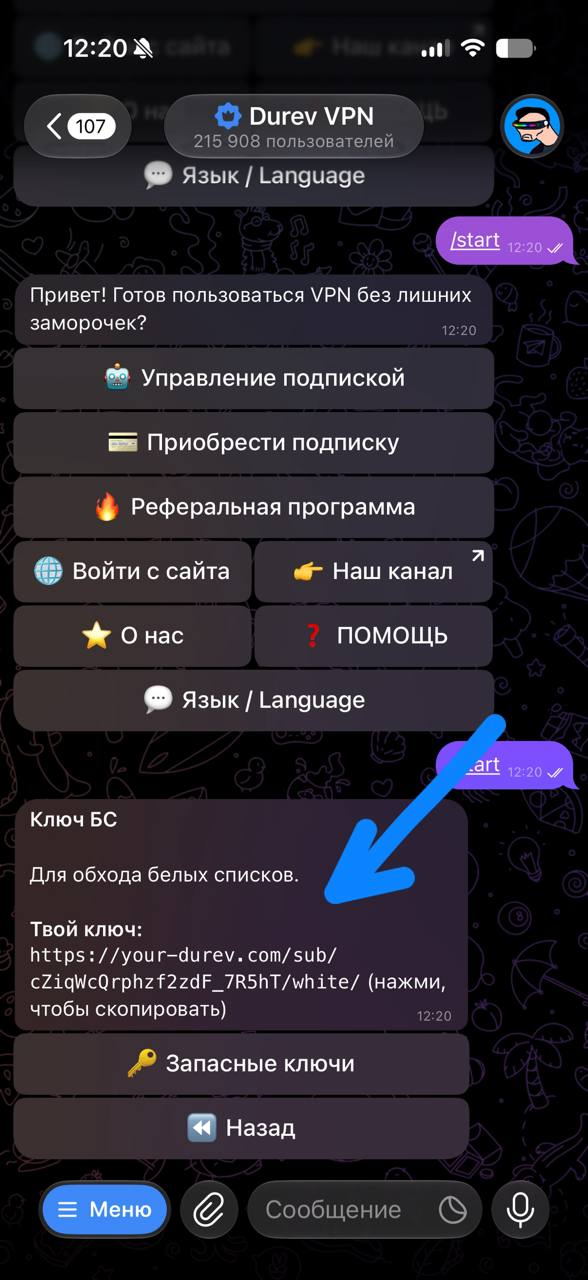 Обход белых списков на Durev VPN — Teletype