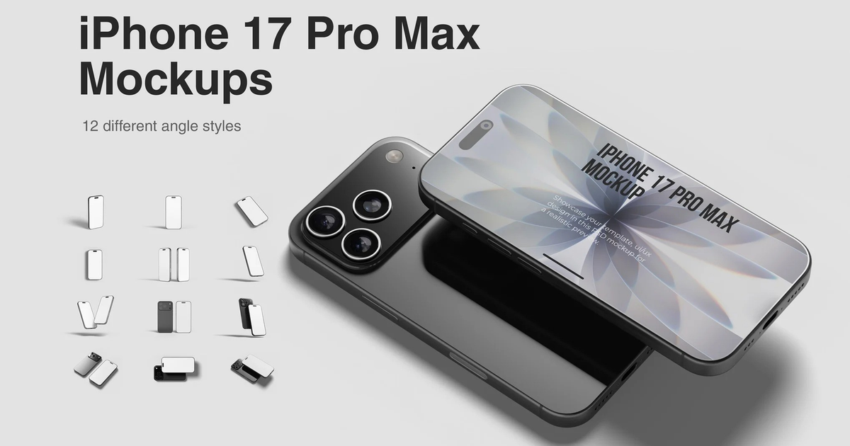 iPhone 17 Pro Max Mockups — Teletype