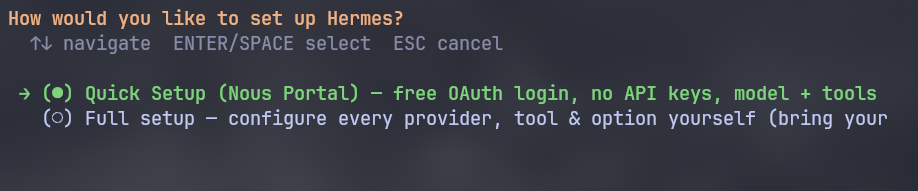 Запуск ИИ агента Hermes с бесплатным API — Teletype
