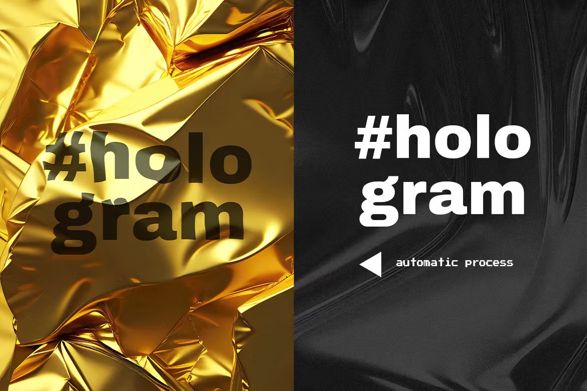 Gold Foil Text Effect — Teletype
